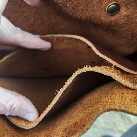 Portland Leather Goods Brown Pebbled Full Grain Leather Tote Bag Hobo 12×15 - Picture 9 of 12